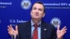 Armenia - U.S. Ambassador Richard Mills holds his first news conference in Yerevan, 13Feb2015.