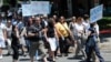 Архивска фотографија - протест на новинари. 