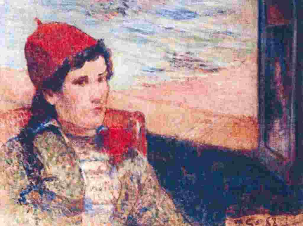 "Woman in Front of an Open Window" by Paul Gauguin, 1898