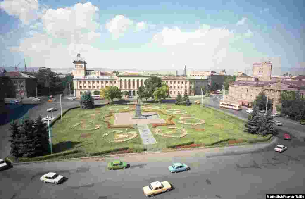 Gyumri (known during the Soviet period as Leninakan) photographed two years before disaster struck. The city is Armenia's second-largest, after the capital, Yerevan.