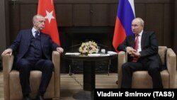 Թուրքիայի և Ռուսասստանի նախագահներ Ռեջեփ Թայիփ Էրդողանը և Վլադիմիր Պուտինը, արխիվ