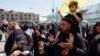 Iranian Shi'ite pilgrims pray as they attend the holy ritual of Arbaeen in Karbala on August 31.