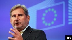 ევროკომისარი ევროპის სამეზობლო პოლიტიკისა და გაფართოების საკითხებში, იოჰანეს ჰანი.