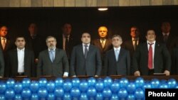 ՀՀ նախագահ Սերժ Սարգսյանը, Գագիկ Ծառուկյանը ԲՀԿ-ի համագումարում, 17 մարտ, 2012
