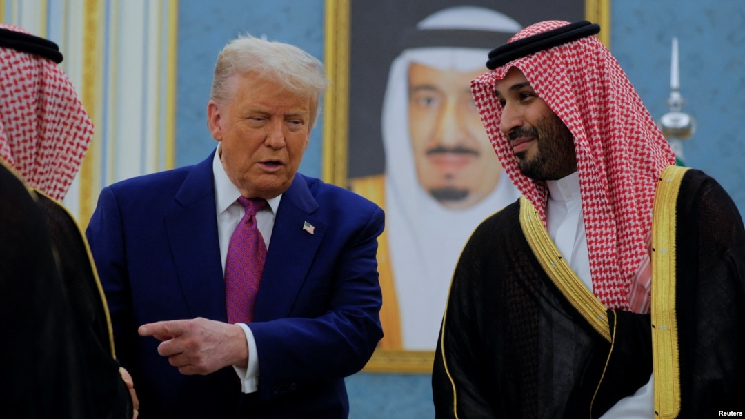 Američki predsednik Donald Trump i saudijski prestolonaslednik Mohammed Bin Salman tokom sastanka u Rijadu, Saudijska Arabija, 13. maja 2025.