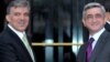 Президент Армении Серж Саргсян (справа) и президент Турции Абдулла Гюль, Бурса, 14 октябрь 2019 г. 