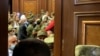 Journalists were removed from their press room when a brawls broke out in the Armenian assembly. 