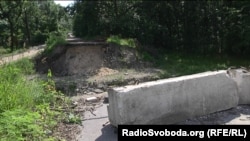 Разобранный пойменный мост