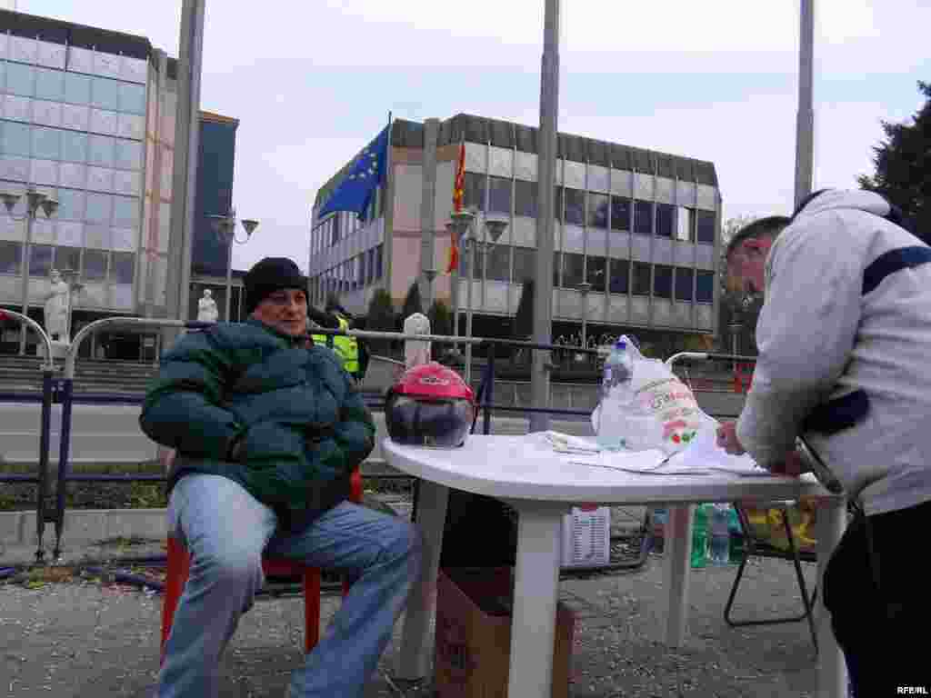 Протести на професионалните војници - Протести на професионалните војници