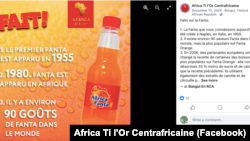 Africa T L'or's bottling operations include not just water, but also soft drinks, like colas and orange soda.