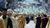 Учасники хресної ходи «За єдину помісну церкву» з нагоди 1030-річчя хрещення Русі-України. Київ, 28 липня 2018 року 