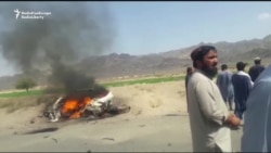 Video Purports To Show Mansur's Car In Flames