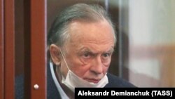 Russian historian Oleg Sokolov at a court hearing earlier this year.