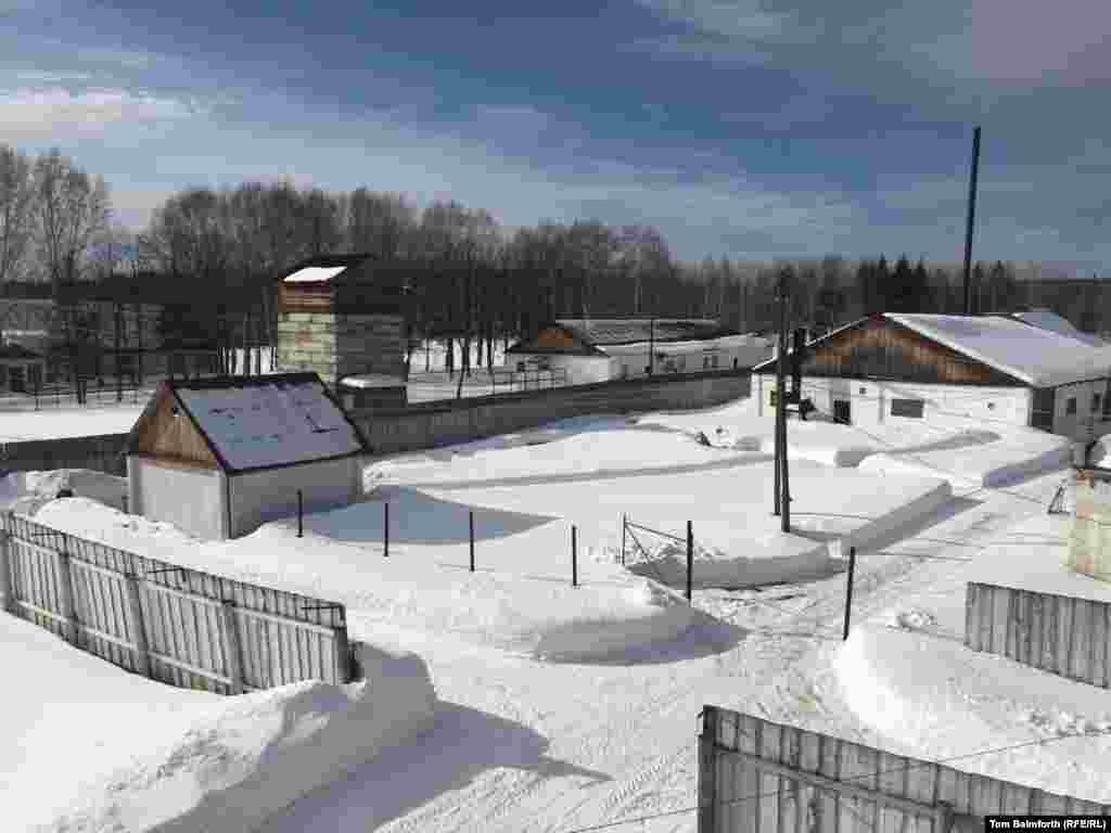 The “strict regime” zone of the prison camp