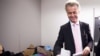 Geert Wilders tokom glasanja, 9 jun 2010