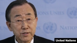 UN Secretary-General Ban Ki-moon has called for the organization to act to end the bloodshed