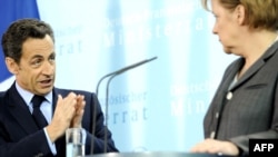 Angela Merkel şi Nicolas Sarkozy, Berlin 12 martie
