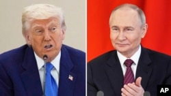 An image shows US President Donald Trump and Russian President Vladimir Putin. (composite file photo)
