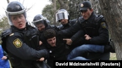 In recent months, Azerbaijan has seen streets protests, many of which have been broken up by police.