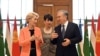 Европа Комиссияси президенти Урсула фон дер Ляйен президент Шавкат Мирзиёев билан. Самарқанд, 3 апрель, 2025 йил. 