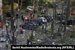 Последствия удара по Киеву, 23 июня 2025 года