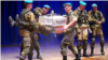 Many in the crowd were shocked by the display during the cadets' performance in Yaroslavl.