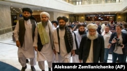 Afghan peace talks between Taliban representatives and U.S. negotiators have been under way in Qatar. (file photo)