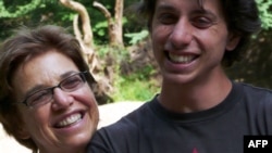 Joshua Fattal, one of three Americans being held in Iran, with his mother, Laura Fattal