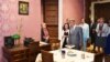 Татарстан президенты Рөстәм Миңнеханов Татар әдәбияты музеенда, 1 июль 2019