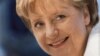 afiș electoral cu Angela Merkel