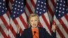 Hillary Clinton pronunță discursul de politică externă la Balboa Park la San Diego, California. 