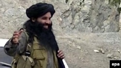 FILE: A video grab shows Mullah Fazlullah at an undisclosed location at Pakistani-Afghan border, undated.
