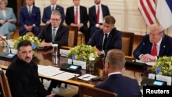 Встреча Дональда Трампа с Владимиром Зеленским и европейскими лидерами в Белом доме 18 августа 2025 года