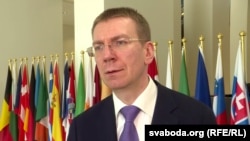  Latvian Foreign Minister Edgars Rinkevics (file photo)