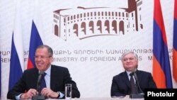 Ռուսաստանի եւ Հայաստանի արտգործնախարարներ Սերգեյ Լավրով եւ Էդվարդ Նալբանդյան
