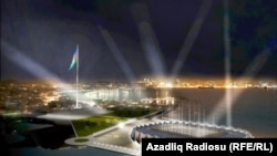 A computer simulation of Baku Crystal Hall, where the 2012 Eurovision Song Contest will be held.