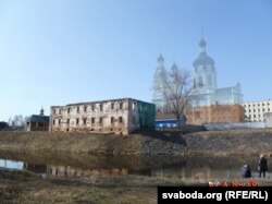 Графiчная рэканструкцыя царквы Апекі Маці Божай базыльянскага кляштара (пачатак мiнулага стагодзьдзя) Аўтар А. Невар