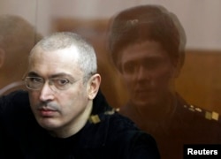 Khodorkovsky in a Moscow court on April 5, 2010