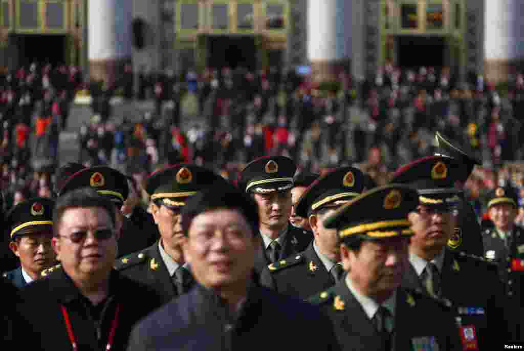 Vojni delegati, Peking, 8. novembar 2012. Foto: REUTERS / David Gray 