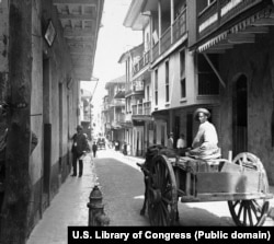 1900-nji ýyllaryň başynda Panamanyň bir köçesi