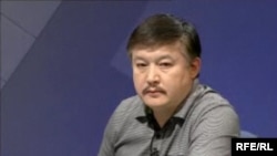 Kyrgyz parliamentarian Akmatbek Keldibekov,who wants deputies to be able to carry guns for their own protection. 