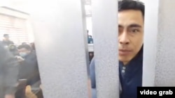 Uzbek blogger Otabek Sattoriy in court on March 11