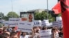 Од неодамнешните протсети на албанските НВО во центарот на Скопје 