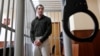Trevor Reed inside a defendants' cage during a court hearing in Moscow on March 11