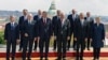 Czech Republic -- Participants pose for a photo during a meeting on the 5th anniversary of the Eastern Partnership at the Prague Castle in Prague, April 24, 2014