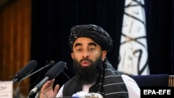 د طالبانو یو ویاند ذبیحالله مجاهد