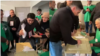 An RFE/RL correspondent witnessed an incident during the October 26 vote at this polling station in Marneuli. 