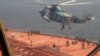 Iranian marines rappel onto the Advantage Sweet in April 2023.