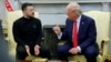 Ukrainian President Volodymyr Zelenskyy speaks during an interview with Fox News.