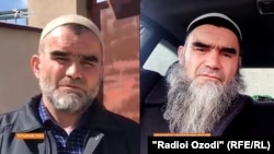 Саиднуриддин Розиков в Таджикистане (слева) и в Свердловской области РФ (справа). Фото слева сделано 3 апреля 2021 года 